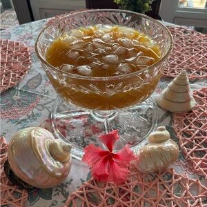 Godinger Dublin 4-in-1 crystal cake stand, punch bowl